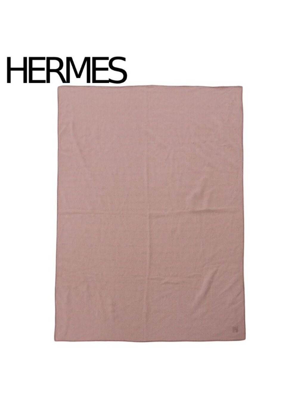 Hermes Cashmere Glitter Large Blanket Pink